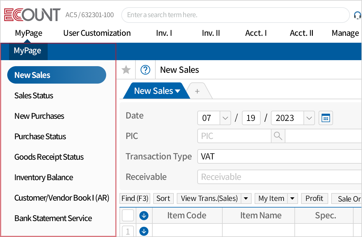 Optimize program environment