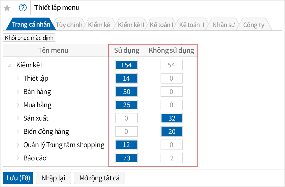 Tối ưu hóa môi trường sử dụng phần mềm